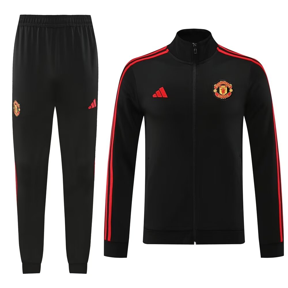 AAA Quality Man Utd 24/25 Tracksuit - Red/Black